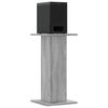 vidaXL Speaker Stands 2 pcs Grey Sonoma 11.8x11.8x23.6" Engineered Wood