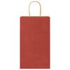 vidaXL Paper Bags 50 pcs with Handles Red 8.3x4.3x14.2"