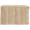vidaXL Wall-mounted Bedside Cabinet Sonoma Oak Engineered Wood Small