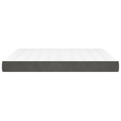 vidaXL Pocket Spring Bed Mattress Dark Gray 72"x83.9"x7.9" California King Velvet