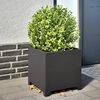 vidaXL Garden Planter Set of 2 Black Steel Durable Garden Planter