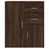 vidaXL Sideboard Brown Oak Engineered Wood Medium Storage Sideboard
