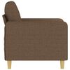 vidaXL Sofa Chair Brown Polyester, Metal, Textilene 23.6 in Seat Width