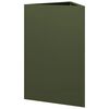 vidaXL Garden Planter Set of 2 Olive Green Steel Large Durable