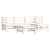 vidaXL Garden Lounge Set White, Anthracite