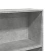 vidaXL Bookcase Concrete Grey Engineered Wood Medium Rectangular