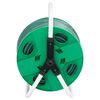 vidaXL Free Standing Green Hose Reel with Hose Fitting Set 0,5" 98.4 ' PVC