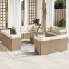 vidaXL Garden Sofa Set Beige
