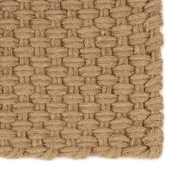 vidaXL Rug Natural Jute Color Jute 63 x 90 in Non-slip Rug