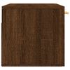 vidaXL Wall Cabinet Brown Oak Engineered Wood Large Wall Cabinet