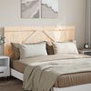 vidaXL Headboard Natural Pine Solid Pine Wood Double Headboard