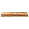 vidaXL Table Top Natural Solid rough mango wood 39.4 x 23.6 x 1.5 in