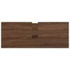 vidaXL Basin Cabinet Brown oak Engineered wood, steel 35.4x13.6x23.6 in