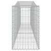 vidaXL Gabion Basket Set of 2 Silver Galvanized Iron Large Durable