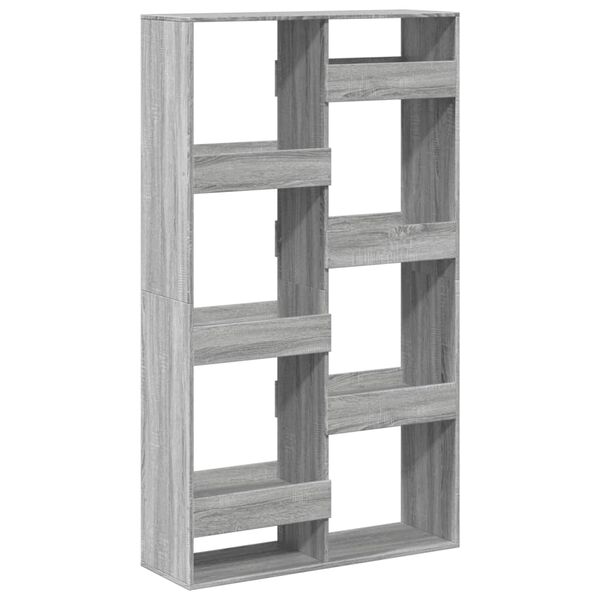 vidaXL Room Divider Grey sonoma Engineered wood 39.4 x 13.0 x 68.9 in