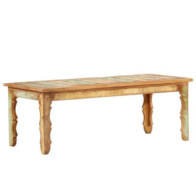 vidaXL Coffee Table 43.3"x19.7"x15.7" Solid Reclaimed Wood