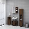 vidaXL Mirror Cabinet Brown oak Engineered wood 24.6 x 8.1 x 25.2 in