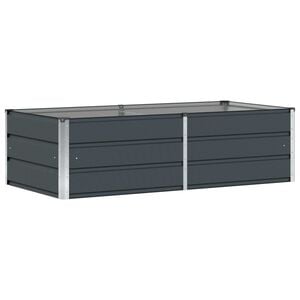 vidaXL Planter Anthracite 62.99 x 31.50 x 17.72 in Steel
