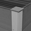 vidaXL Garden Raised Bed Grey Wood-plastic composite, Aluminum