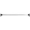 vidaXL Telescopic Wardrobe Rails 4 pcs Silver 22.8"-39.4"