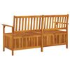 vidaXL Bench Natural wood Solid acacia wood 58.3 in Bench Rectangular