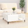 vidaXL Coffee Table High gloss white Engineered wood, metal Coffee Table