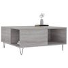 vidaXL Coffee Table Grey sonoma Engineered wood, metal Medium