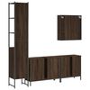 vidaXL Bathroom Cabinet Set Brown Oak