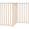 vidaXL Dog Gate Set of 3 Solid fir wood 59.1 in Foldable Dog Gate
