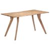 vidaXL Dining Table Natural Wood Solid Acacia wood 55.1 in Dining Table