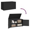 vidaXL Garden Storage Cabinet Black