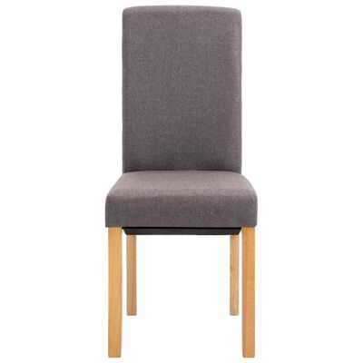 vidaXL Dining Chairs 6 pcs Taupe Fabric