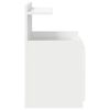vidaXL Bedside Cabinet Set of 2 White Engineered wood Medium