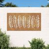 vidaXL Garden Wall Decoration Rusty brown Corten steel Large Durable