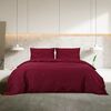 vidaXL Duvet Cover Set Bordeaux Microfiber fabric (100% polyester)