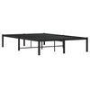 vidaXL Metal Bed Frame without Mattress Black 47.2"x74.8"