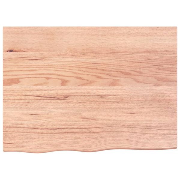 vidaXL Bathroom Countertop Light Brown 31.5"x23.6"x0.8" Treated Solid Wood