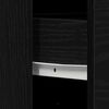 vidaXL Bathroom Cabinet with Drawer Black Oak 31.50 x 12.99 x 23.62 in