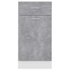 vidaXL Drawer Bottom Cabinet Concrete grey Engineered wood Medium