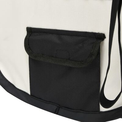 vidaXL Foldable Dog Playpen with Carrying Bag Black 49.2"x49.2"x24"