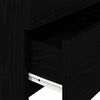 vidaXL Bedside Cabinet Black Engineered wood Medium Bedside Cabinet