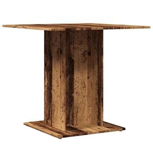 vidaXL Dining Table Old wood Engineered wood Standard Simple
