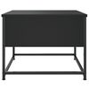vidaXL Coffee Table Black Engineered wood, metal Medium Coffee Table