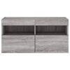 vidaXL TV Wall Cabinet Grey Sonoma Engineered Wood Medium