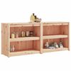 vidaXL Outdoor Kitchen Cabinet Set of 2 Natural wood