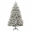 vidaXL Artificial Hinged Christmas Tree 300 LEDs & Ball Set 94.5"