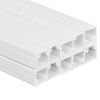 vidaXL Cable Trunking 0.6"x0.4" 32.8' PVC