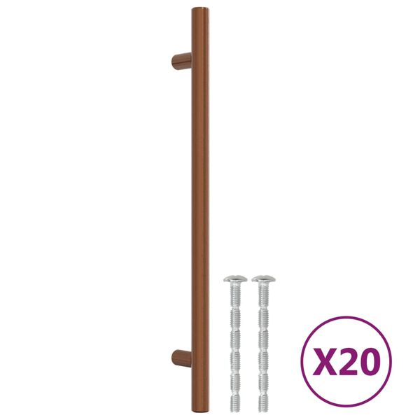 vidaXL Cabinet Handle Set of 20 Bronze Stainless Steel