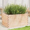 vidaXL Garden Planter Natural wood Solid pine wood Medium Garden Planter