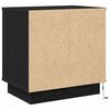 vidaXL Bedside Cabinet 2 pcs Black Oak 19.69 x 13.58 x 19.69 in